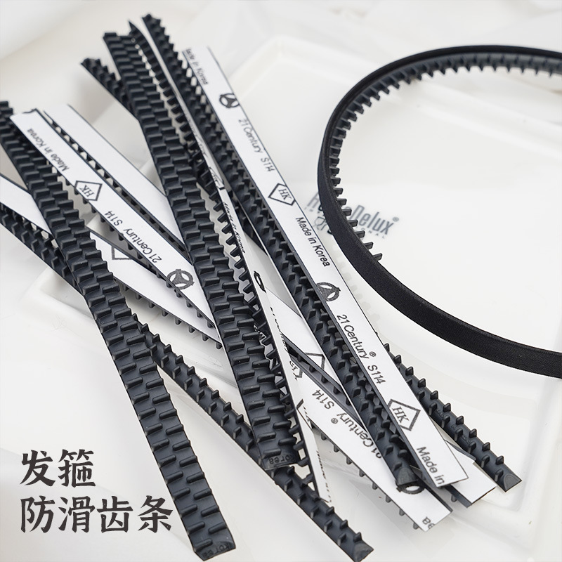 Korean High-Quality Headbands and Hairbands with Anti-Slip Teeth, Self-Adhesive Backing, and Anti-Slip Strips, Direct Sales from the Manufacturer