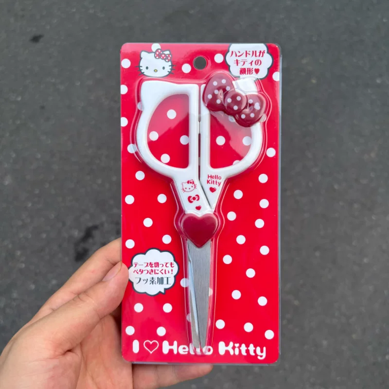 Hello Kitty, hello kitty, милые качественные ножницы с рисунком, канцелярия мультфильм