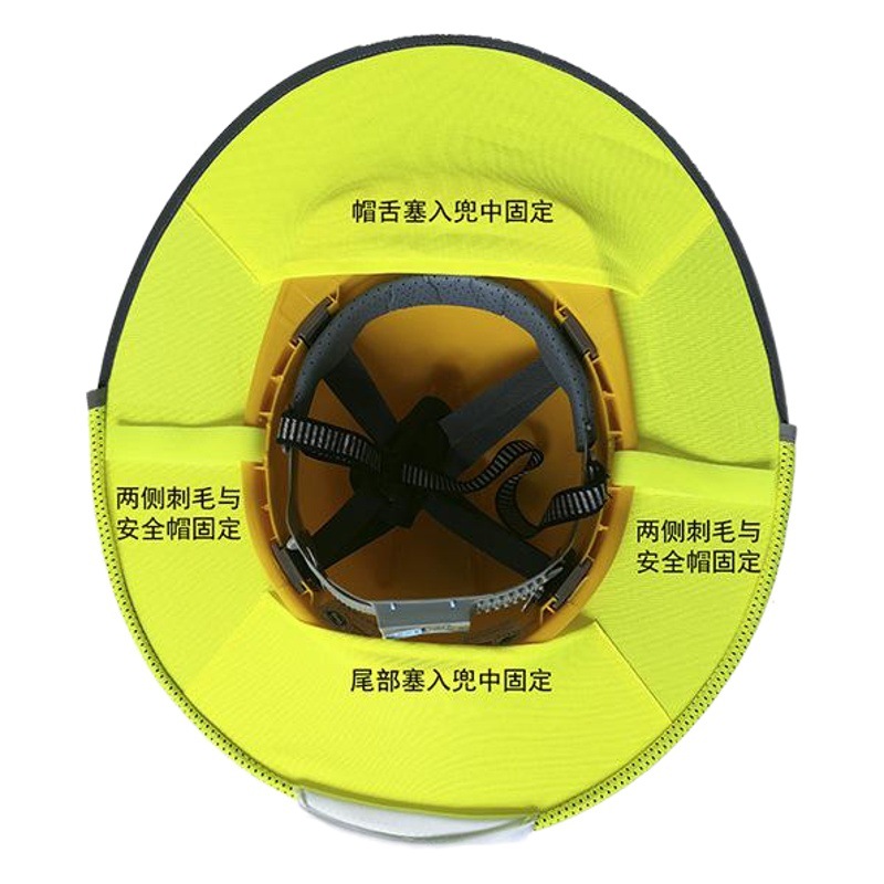 Entrega de una pieza casco de protección solar casco reflectante visera cortina sitio de construcción instalación al aire libre construcción hierro alambre de acero