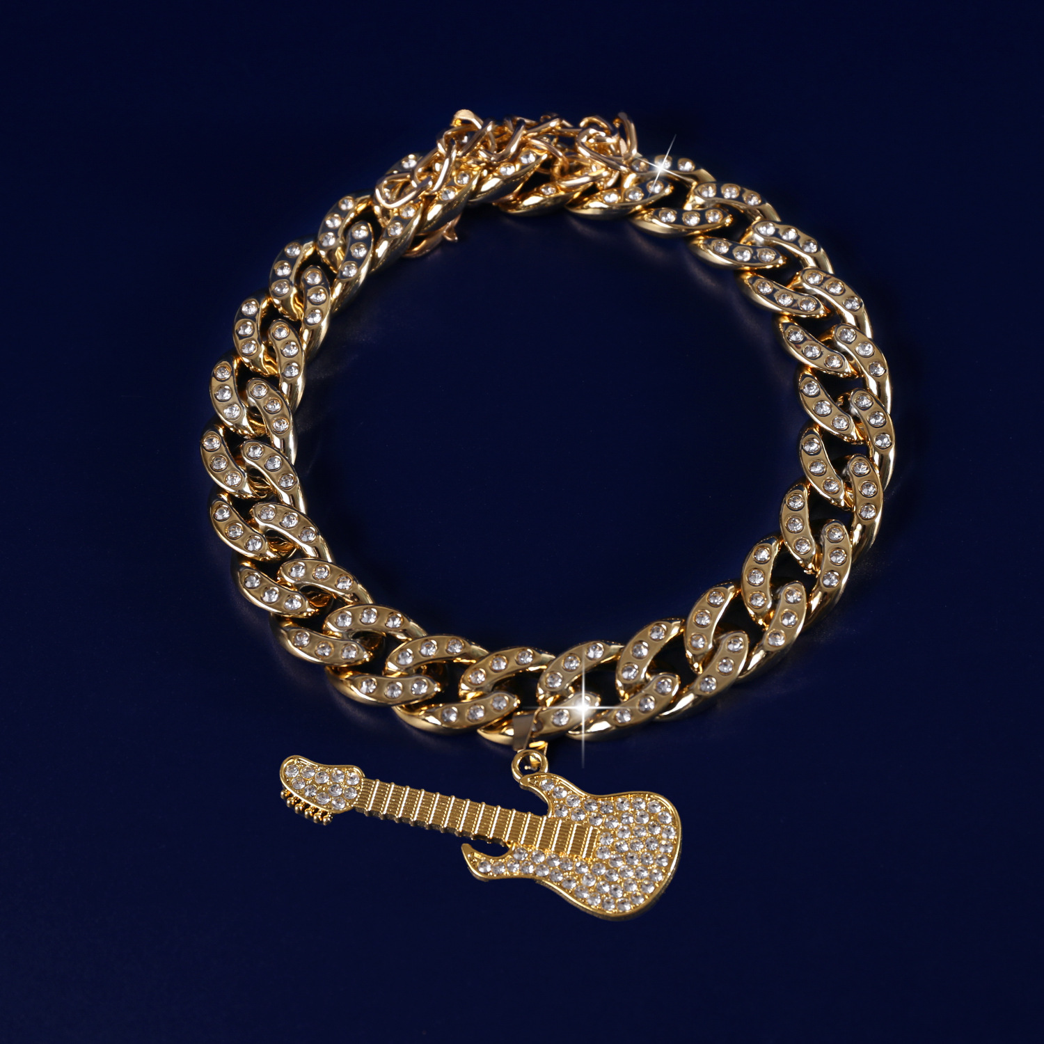Comercio exterior mascotas collar de diamantes cubano ajustable dólar corona KING collar de lucha hip-hop gato perro