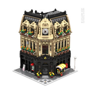 Building Blocks Cross-Border Moc-88507 Post Office 4534+ Particle Number Building Toys Set