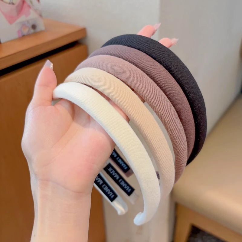 Simple Meirade cabello para mujeres otoño y invierno alta cráneo presión cabello de alta sensación café lavado de la cara antideslizante cabello toque