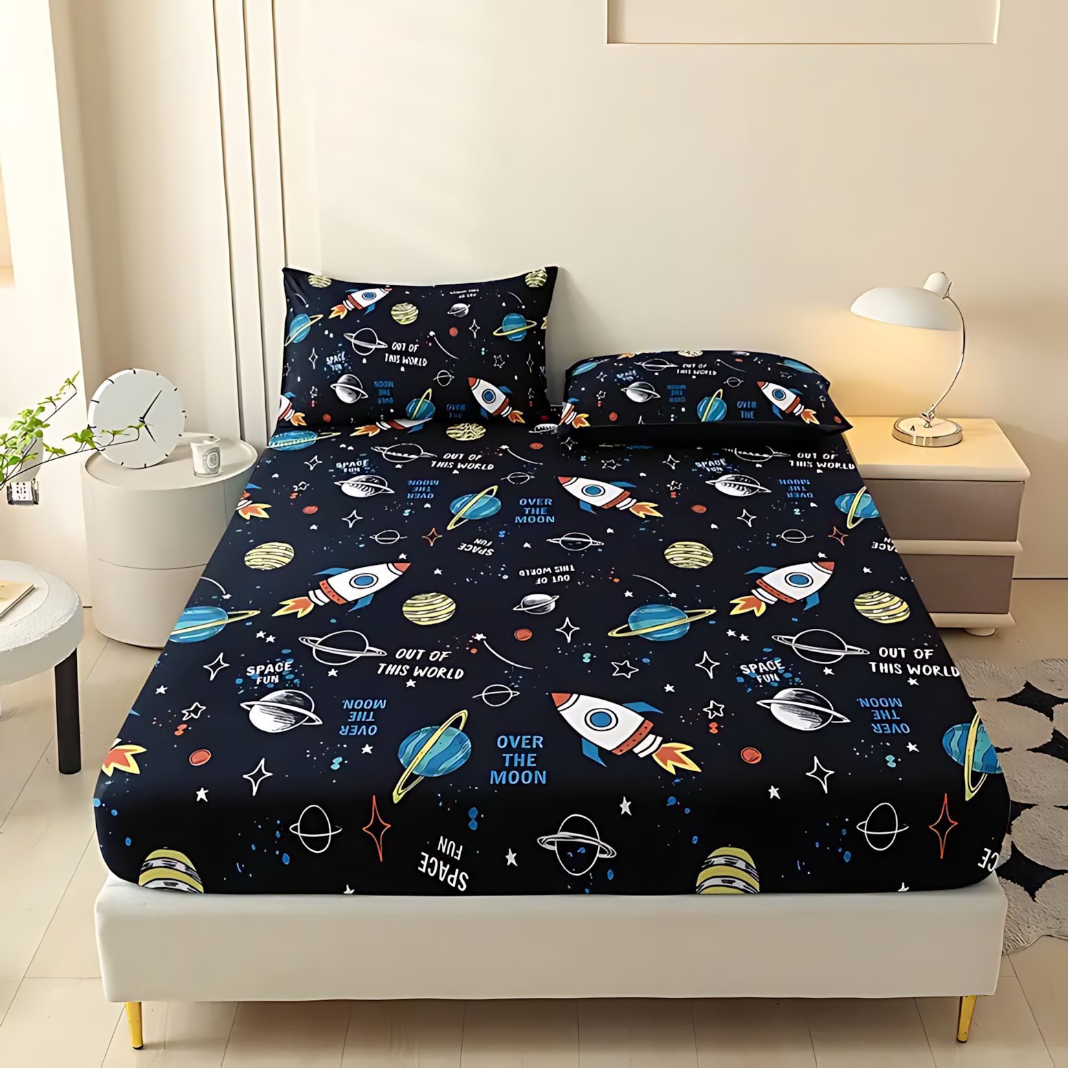 TUME / JIT dibujos animados transfronterizos estrella temática patrón de impresión digital de alta definición cama de cama de cama de cama