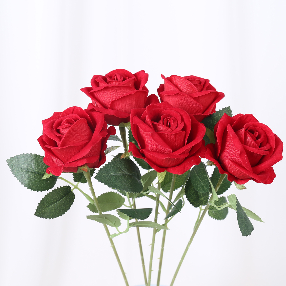 싱글 로즈(플란넬) 브라이트 레드