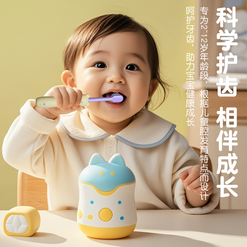 Tarjetas chinas para niños mango de dibujos animados de injerto de cabello cepillo de dientes de cabello suave para niños cepillo de dientes de cabello suave para bebés de 1 - 6 años de edad oral