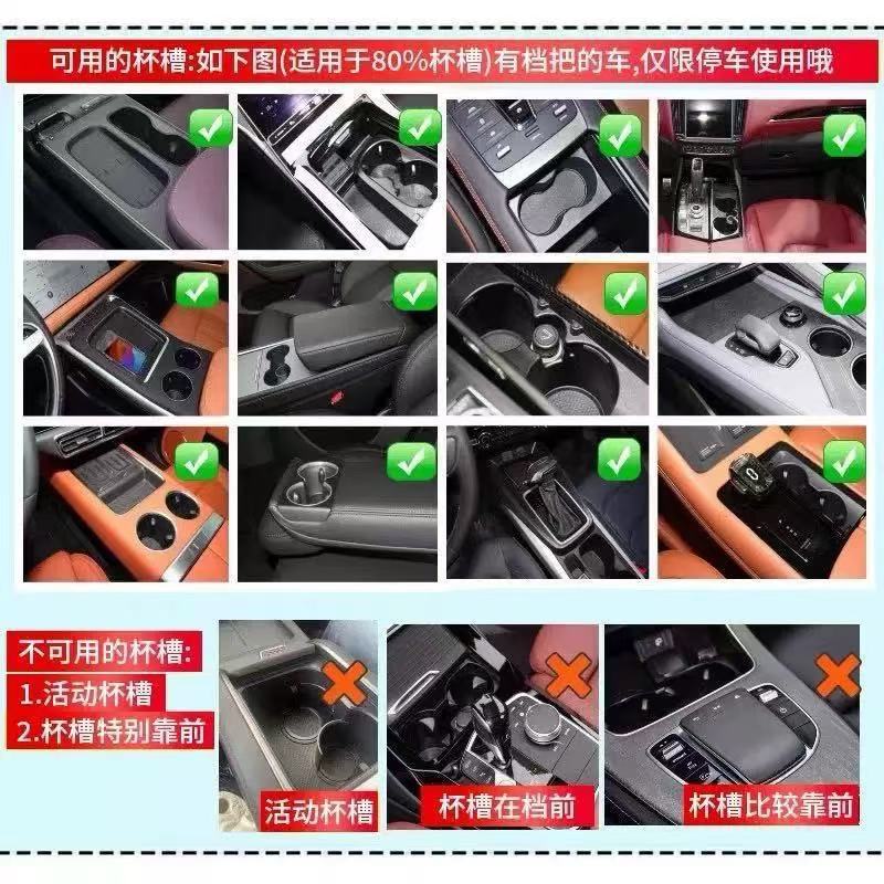 Suitable for Tesla, Li Auto, Xiaomi Yu7 Car-Mounted Floating Small Table, Dining Table, Multifunctional Rotatable Small Square Table