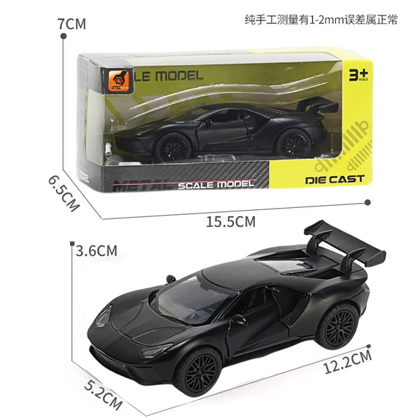 Large Ford GT Black Return+Open Door [15.5*6.5*7]