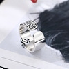 Retro ring suitable for men and women, accessory, wholesale, silver 925 sample, Korean style