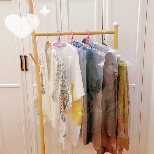 Clothes dust cover household transparent hanging clothes bag dust bag clothes cover dry cleaning shop disposable coat suit cover