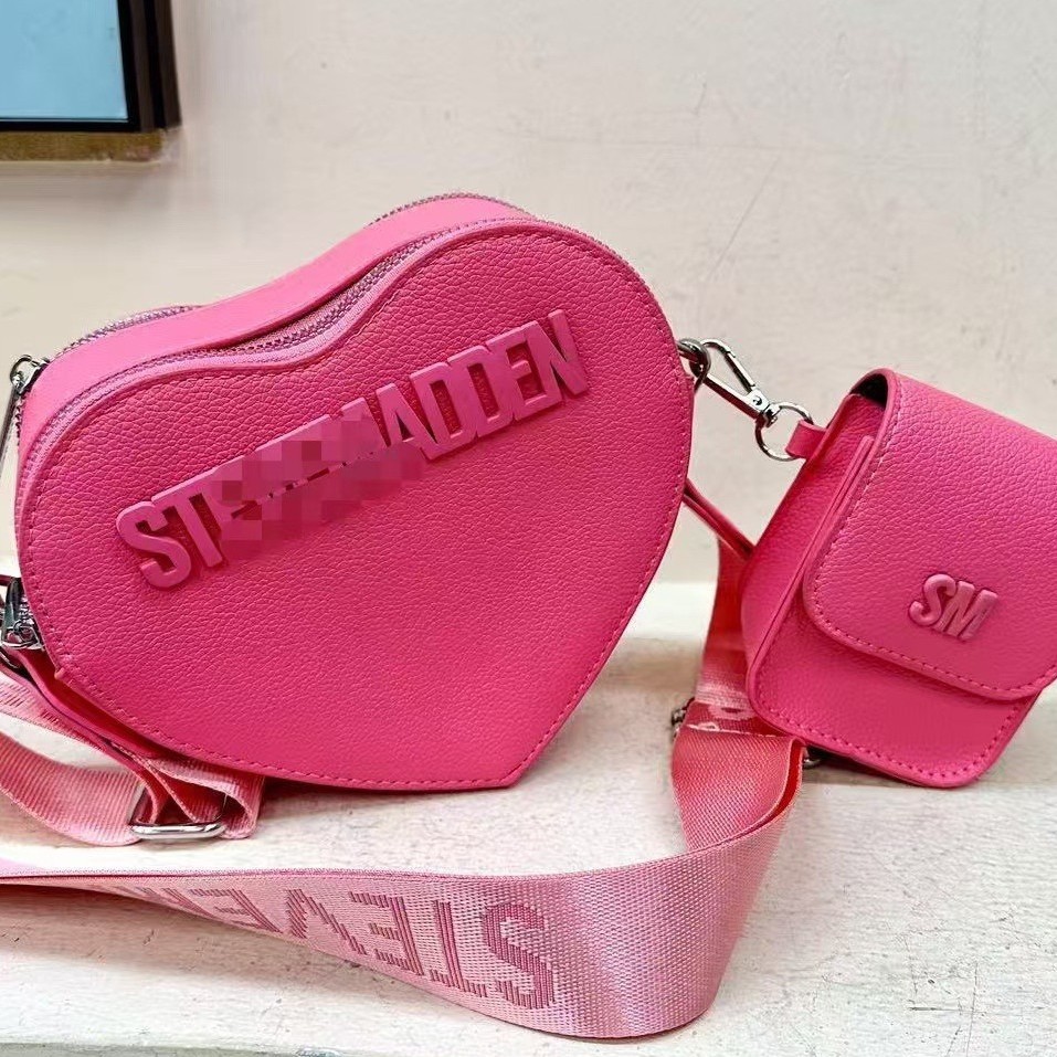 2025 nuevo bolso de moda en forma de corazón dulce estilo occidental mujer primavera estilo occidental personalidad bolso de mensajero
