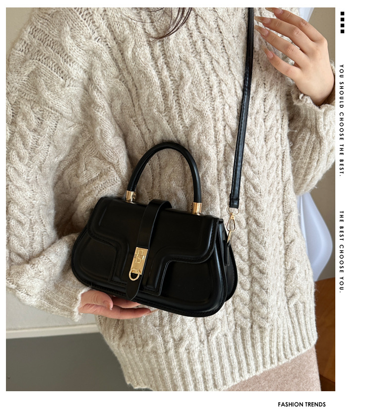 375g Weight Magnetic Buckle Closure Type Single Shoulder Strap Strap Type Square Bag Bags Type Casual, Shopping Occasion Pu Leather Material Solid Color Pattern All Seasons Season Women's Gender Vintage Style, Classic Style Style Square Shape Medium Size Women's Medium Pu Leather Solid Color Vintage Style Classic Style Magnetic Buckle Square Bag 无
