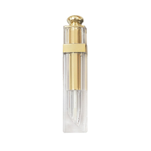 Wholesale lip glaze tube empty tube lip gloss tube spray gold and silver gradient black classic acrylic lip gloss tube