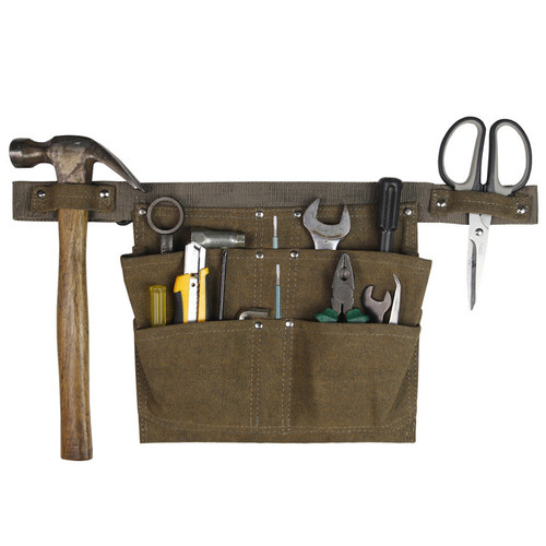 Amazon cross-border multi-pocket tool apron rivet apron electrician carpentry garden work tool waist bag