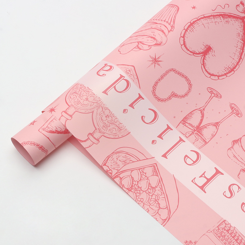 Huaxi oso español flor de embalaje floral comercio exterior transfronterizo florista diy ramo de flores regalo floral papel de embalaje floral