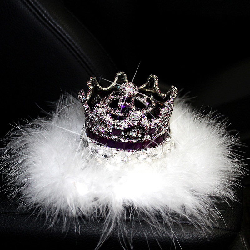 Corona de diamantes, asiento de perfume de coche, decoración de coche, regalo de niña, decoración de coche, aromaterapia de coche, fresca y duradera