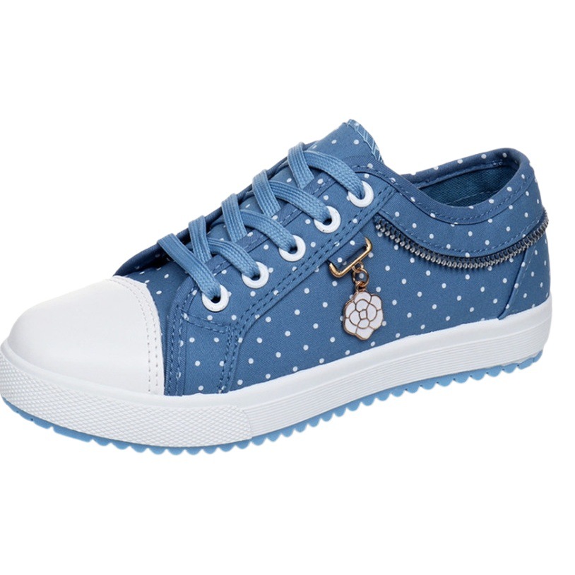 Factory direct sales lightweight new canvas shoes women's korean-style low-top casual shoes flat student cloth shoes women's generation hair