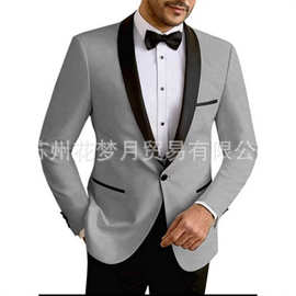 新款男士西服套装礼服商务休闲婚礼跨境晚会新郎礼服宴会男士套装