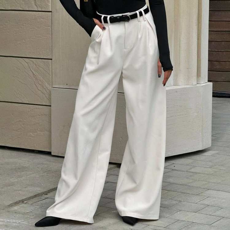 High Waist Loose Wide Leg Casual Pants