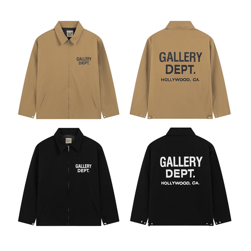 Fall/Winter 2022 New Los Angeles GALLERY DEPT Letter Logo Printed Zipper Jacket for Men and Women