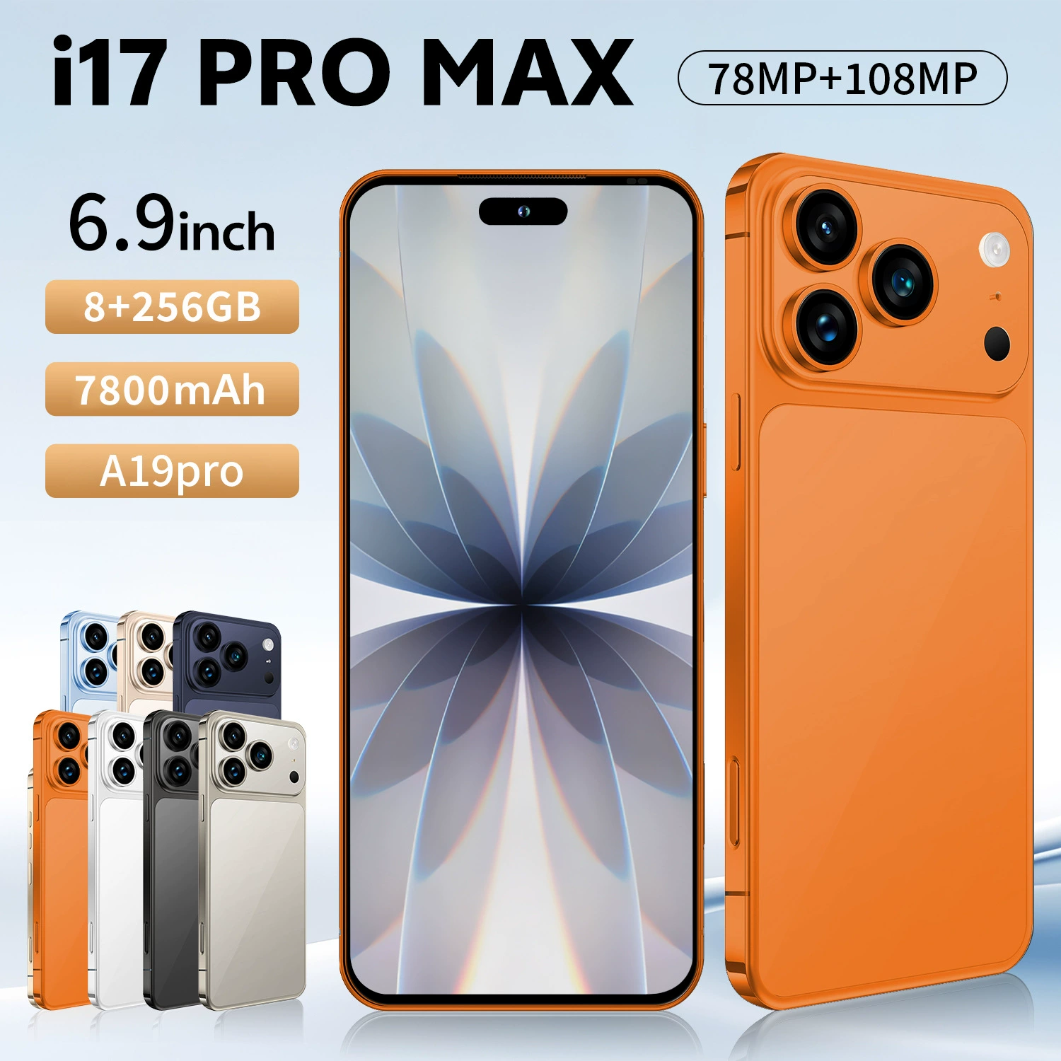 (Cross-border trading), smartphone, intel core i17, 17promax, 4G, Android 12.0