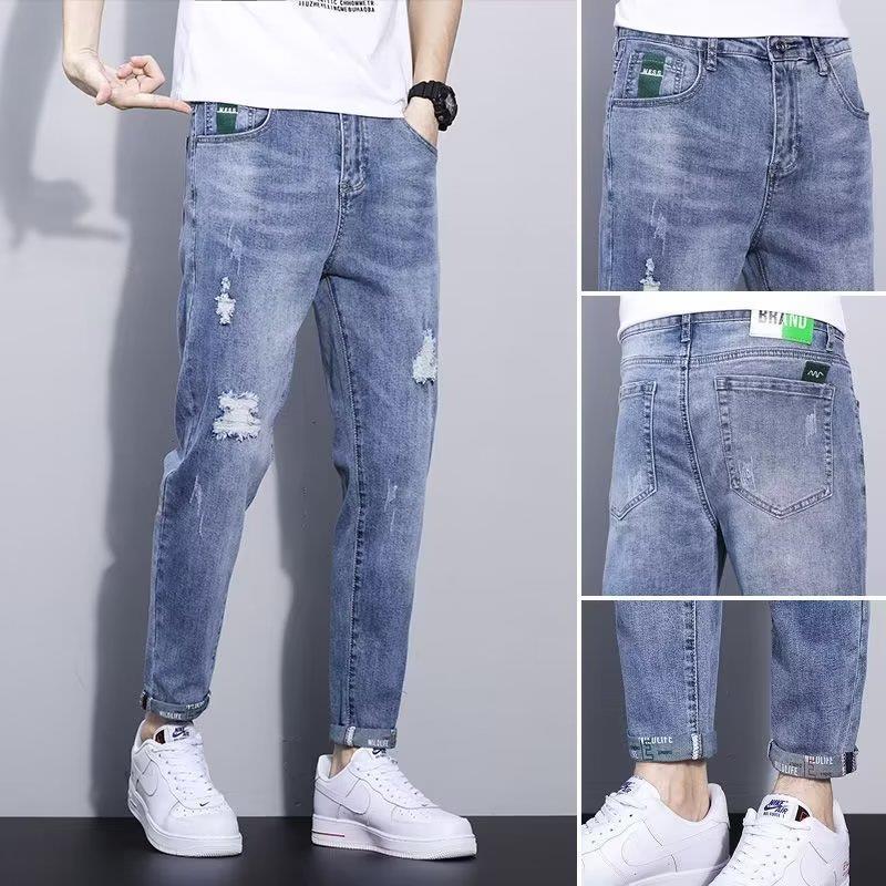 Retro casual autumn demi-season jeans