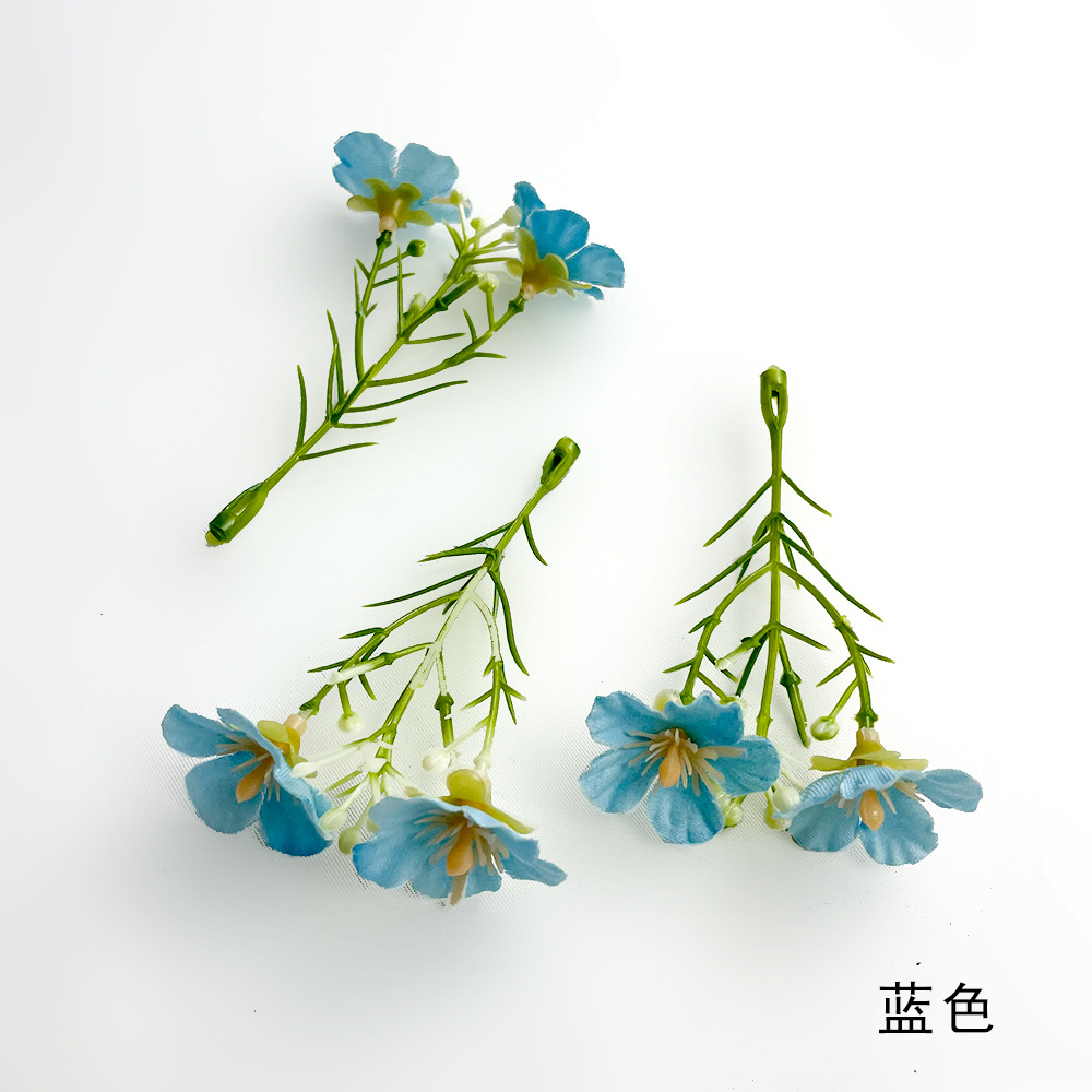 Simulación Milán Gypsophila Strocks de flores Pastoral Boda Guía de flores Diseño de pared Fotografía Diy Hairpin Tocado Sombrero de soltero