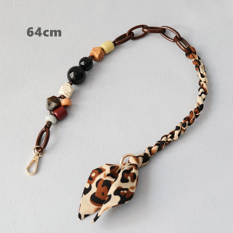 European and American acrylic bead chain, fashionable wooden bead bracelet, accessories, shoulder strap, crossbody lanyard, bag strap, mobile phone chain_voghion.com