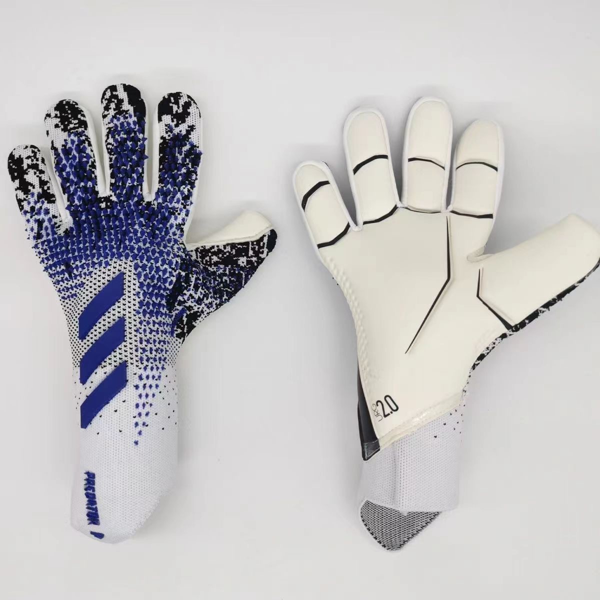 Guantes de juego de portero de fútbol Guantes de látex para adultos profesionales Guantes de goma de entrenamiento antideslizante resistente al desgaste Guantes de goma al por mayor
