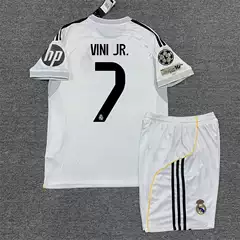 25-26 Real Madrid Home Jersey Champions League Football Suit 5 Bellingham Bappe Vinicius Modri