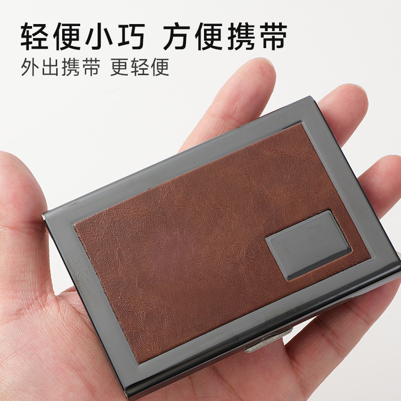 ステンレス製カードケース クレジットカードケース 耐磁性 クレジットカードホルダー 銀行カードケース カードホルダー レーザー刻印ロゴ 名刺入れ|undefined