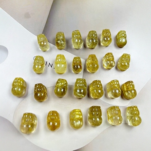 Natural golden hair crystal titanium gold brave DIY accessories bracelet display
