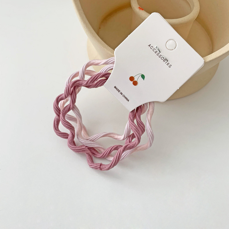 Japonés color caramelo no duele banda de pelo lindo todo-fósforo cuerda de pelo de alta banda de goma elástica Cola de Caballo cuerda de pelo accesorios para el cabello al por mayor