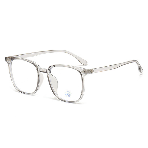 New Xiaohongshu same style anti-blue light flat mirror retro square frame glasses frame fashionable finished myopia glasses
