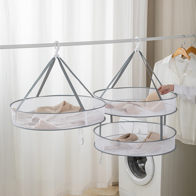 Foldable big laundry basket, windproof drying rack for home use, wholesale