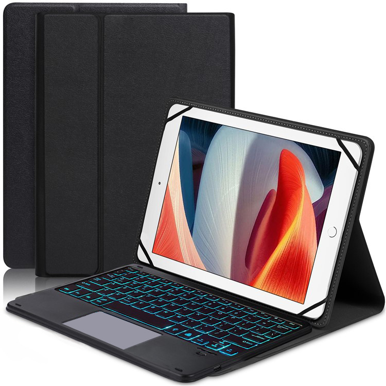 Suitable for Ipad10/Por Bluetooth Keyboard Cover Universal Leather Case iPad Keyboard Tablet Keyboard Protective Cover