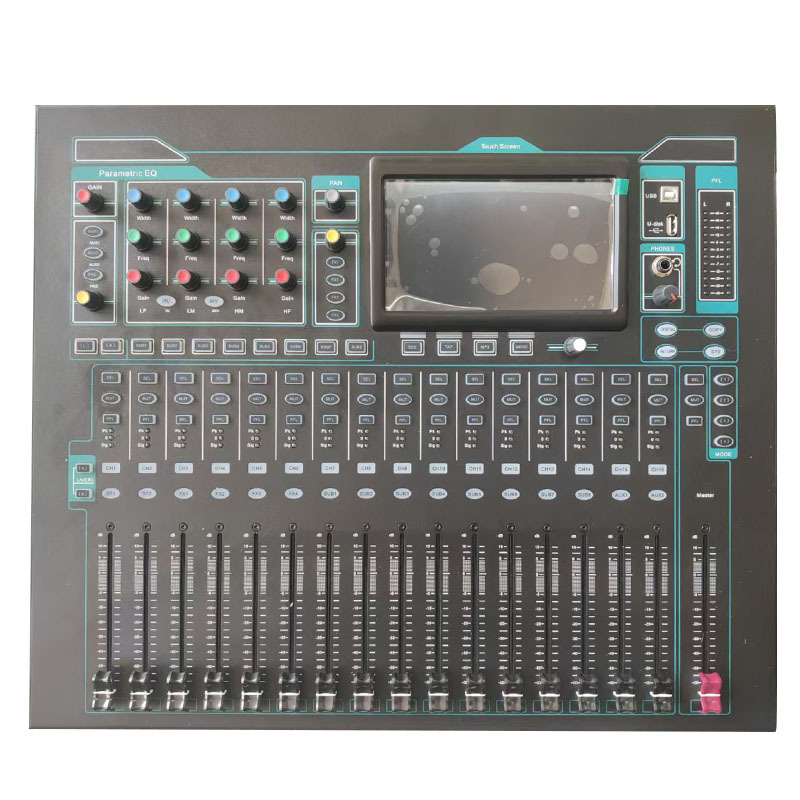 Consola de Mezcla Digital con Pantalla Táctil, Bluetooth y USB para Actuación Escénica