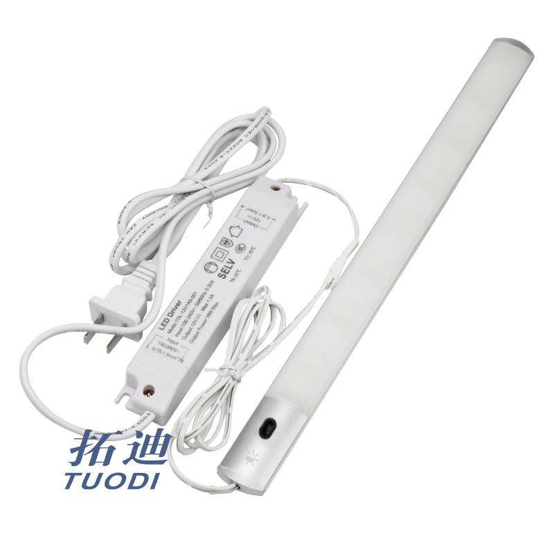 家居12V接线款橱柜手扫感应灯8mm无极调光3种色温led酒柜装饰灯条