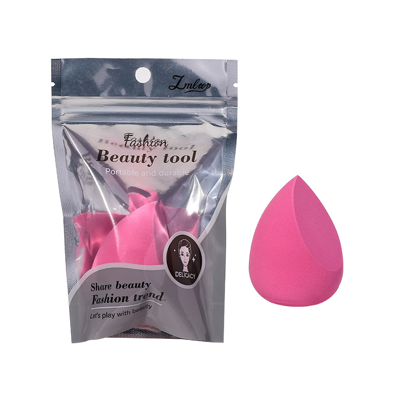 LMLTOP gota de agua corte oblicuo maquillaje de belleza huevo seco y húmedo de doble uso agua de remojo maquillaje gran soplo de maquillaje JJF27