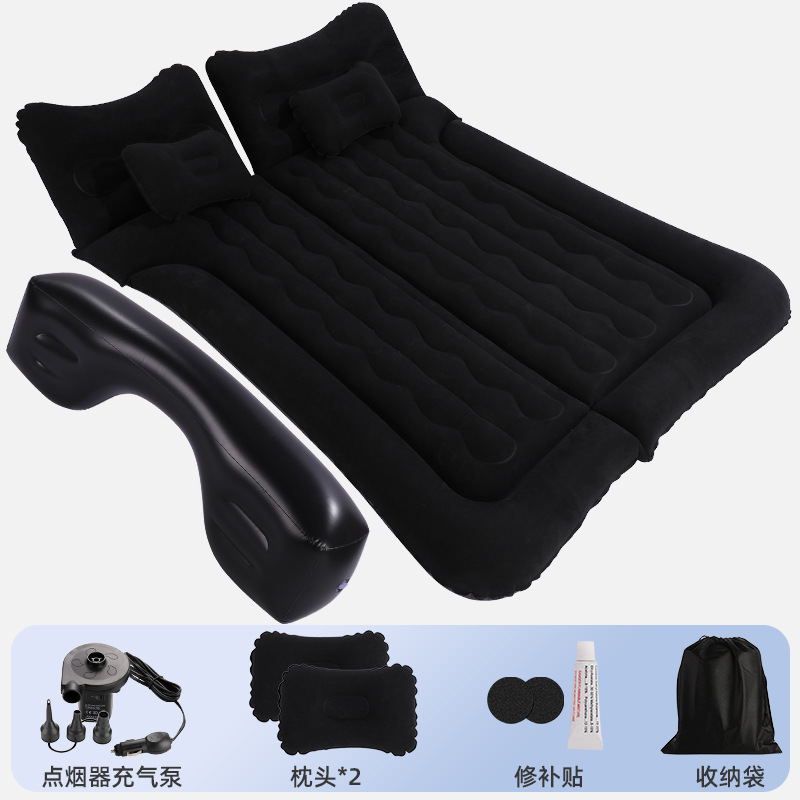 Car Inflatable Bed Car Rear Travel Mattress SUV Sleeping Mat Trunk Universal Air Cushion Car Sleeping Bed