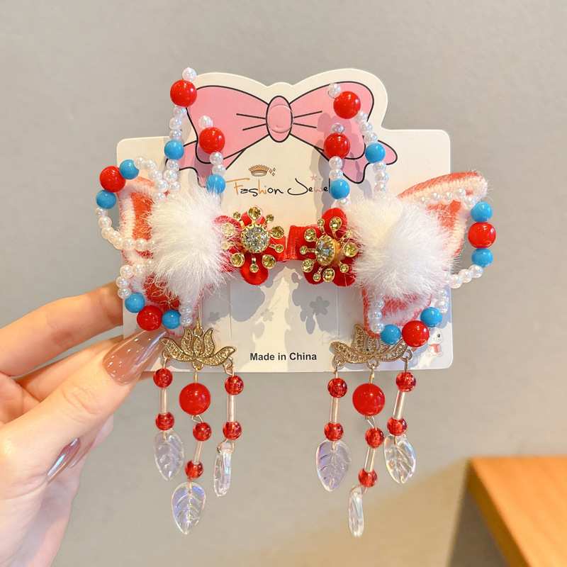 4 horquillas de flores de mariposa de año nuevo