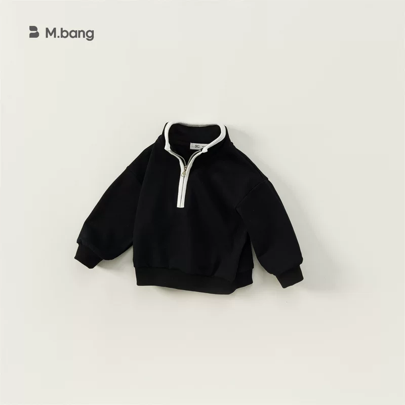 Autumn children's sweatshirt for leisure for boys, children's clothing, high collar