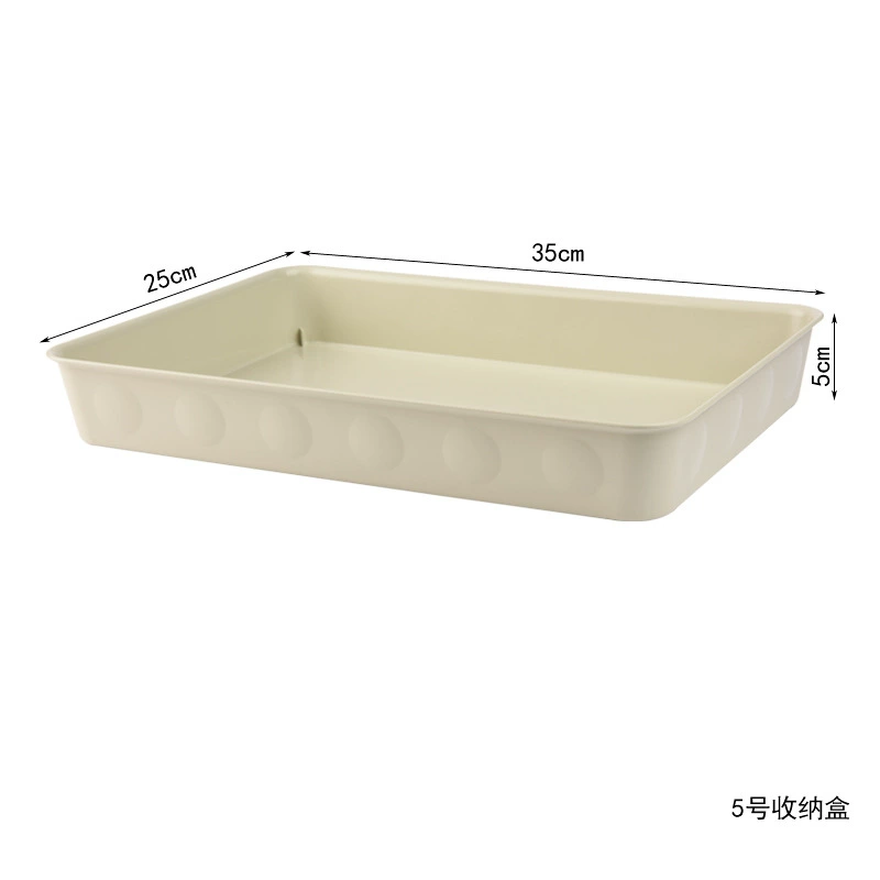 Desktop storage boxes, modular plastic organizers for drawers and counters, multiple sizes 10×10×5–35×25×5 cm