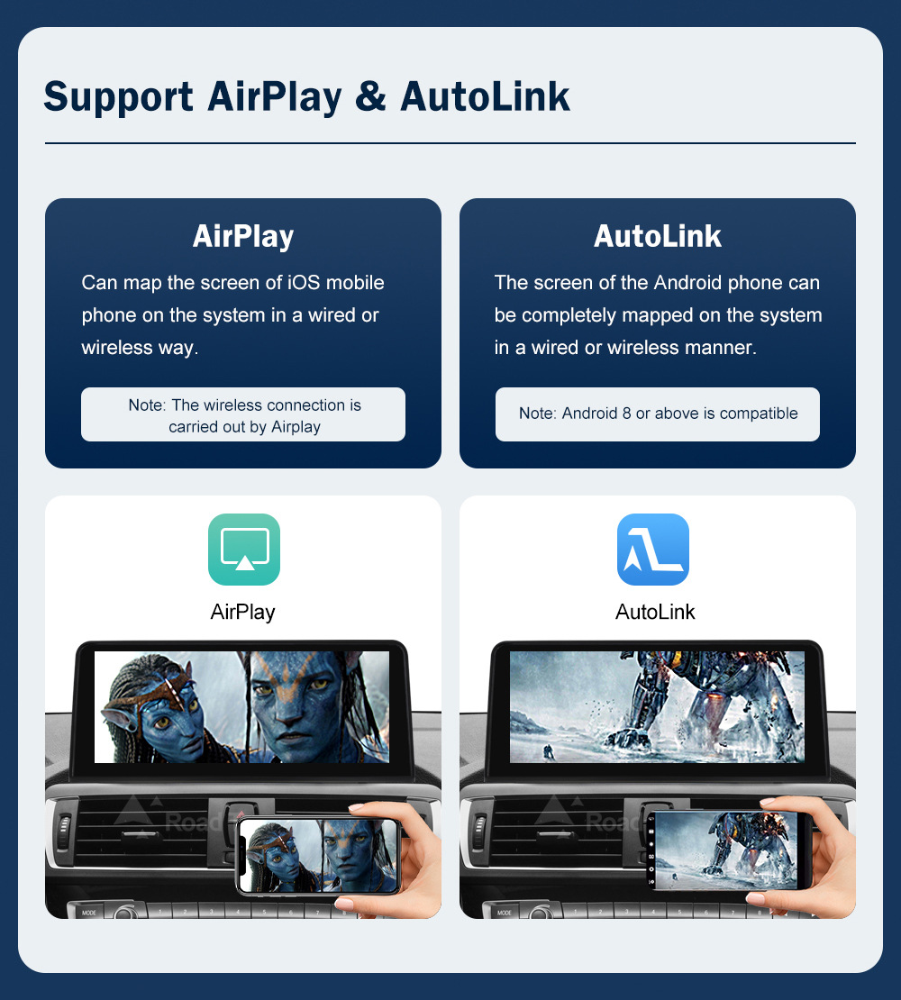 10.25''CarPlay Car Multimedia Display Screen for Bmw 1/2 Series NBT System