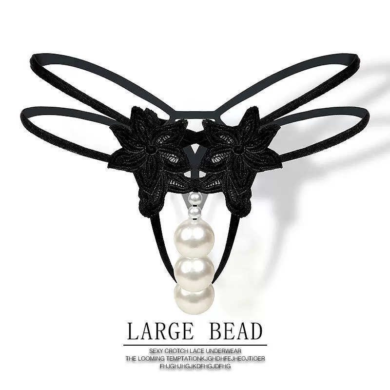 Сексуальные женские трусики с открытой промежностью, вставные массажные стринги с большим жемчугом, летние тонкие большие размеры, не нужно снимать, сексуальные.