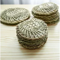 Травяной коврик для приготовления на пару xiaolongbao, круглый антипригарный травяной коврик ручной работы, зашифрованный коврик для приготовления на пару из травы для приготовления на пару.