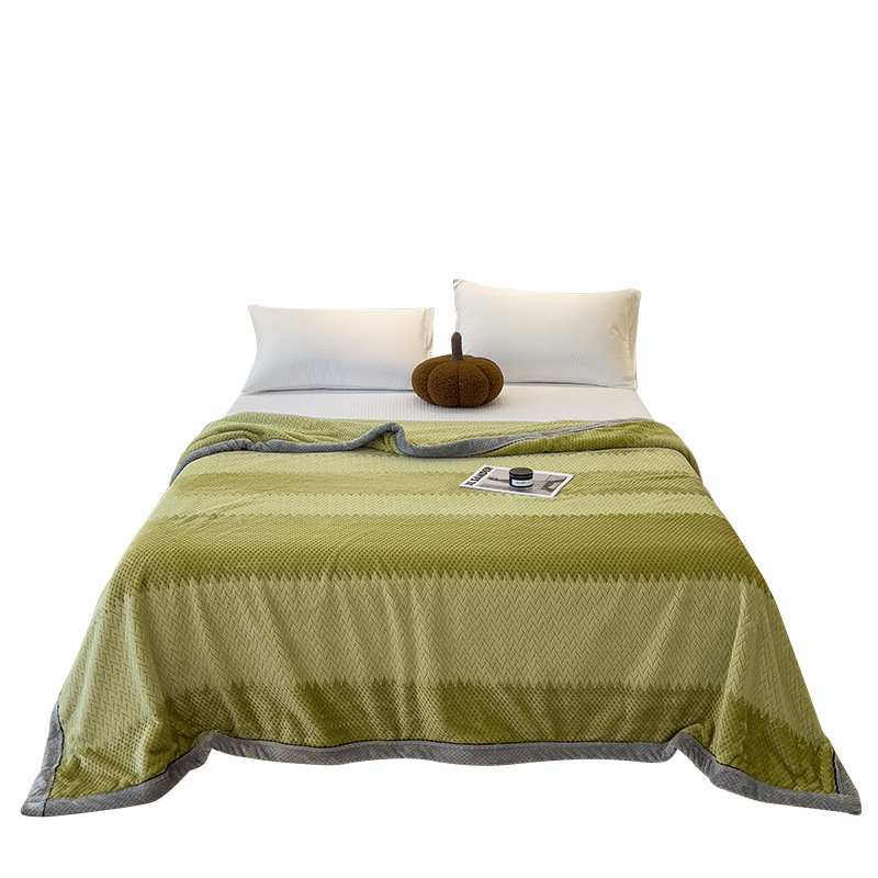 Invierno de invierno grueso mantas de lana de coral sábanas de franela oficina siesta dormitorio mantas de aire acondicionado