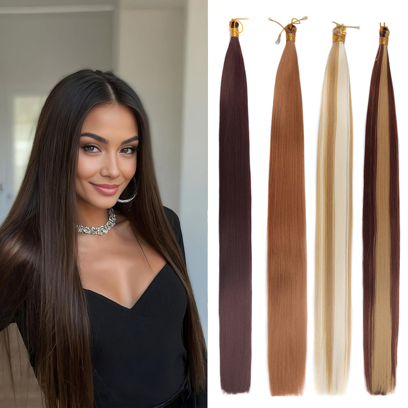 Cross-border European and American straight bulk hair 30 inches 150g synthetic fiber wig straight bulk hair Cross-border European and American straight bulk hair 30 inches 150g synthetic fiber wig straight bulk hair