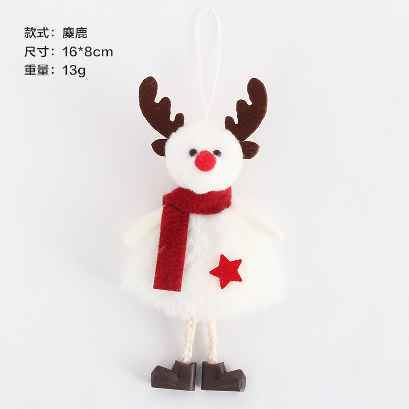 2024 transfronterizos decoraciones de Navidad ins lindo muñeca muñeca muñeca de árbol de Navidad colgante
