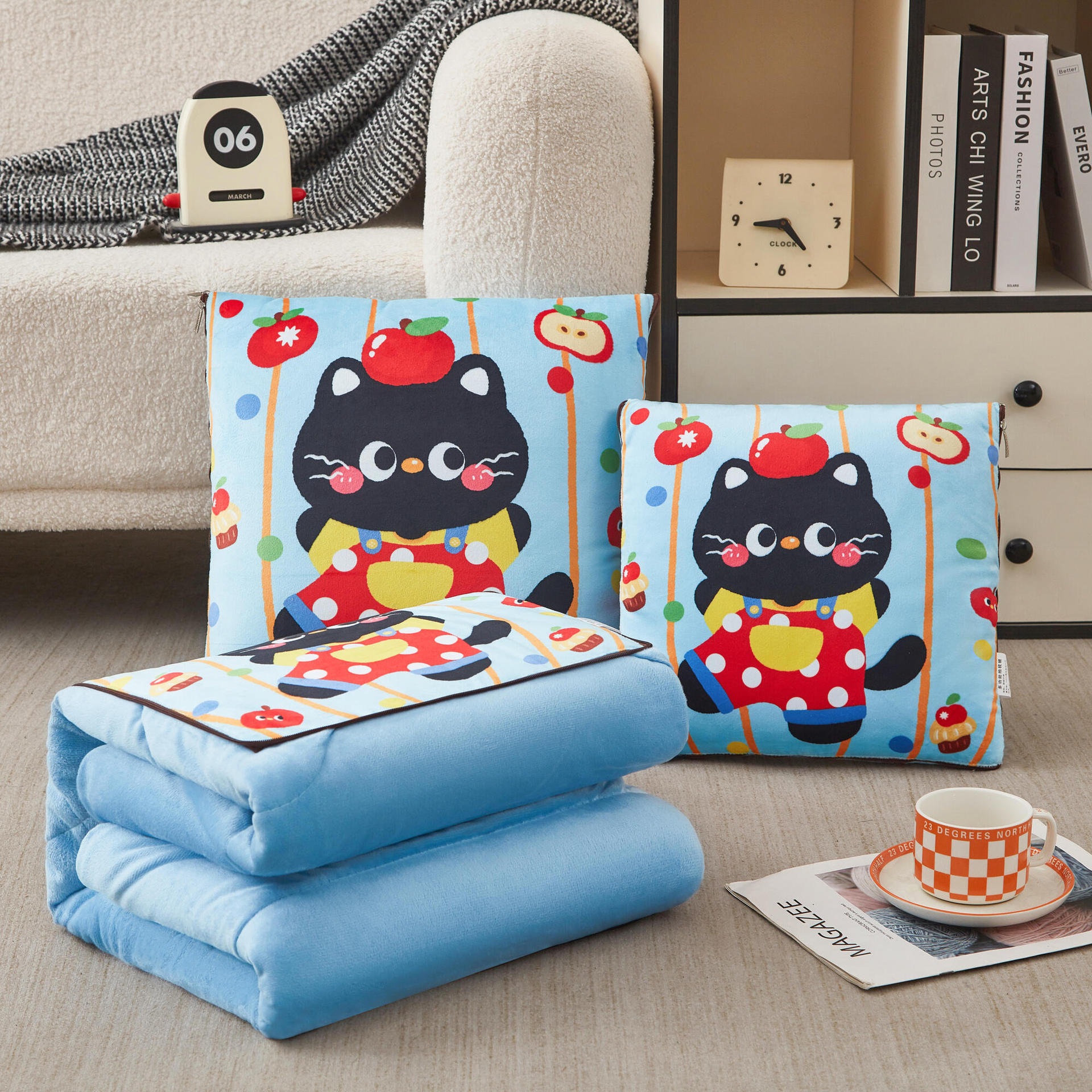 빨간 사과 고양이 (두툼한 융털)