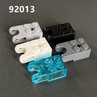 兼容某高积木92013 2x2带球型接头座连接砖黑4619763深灰白透明蓝